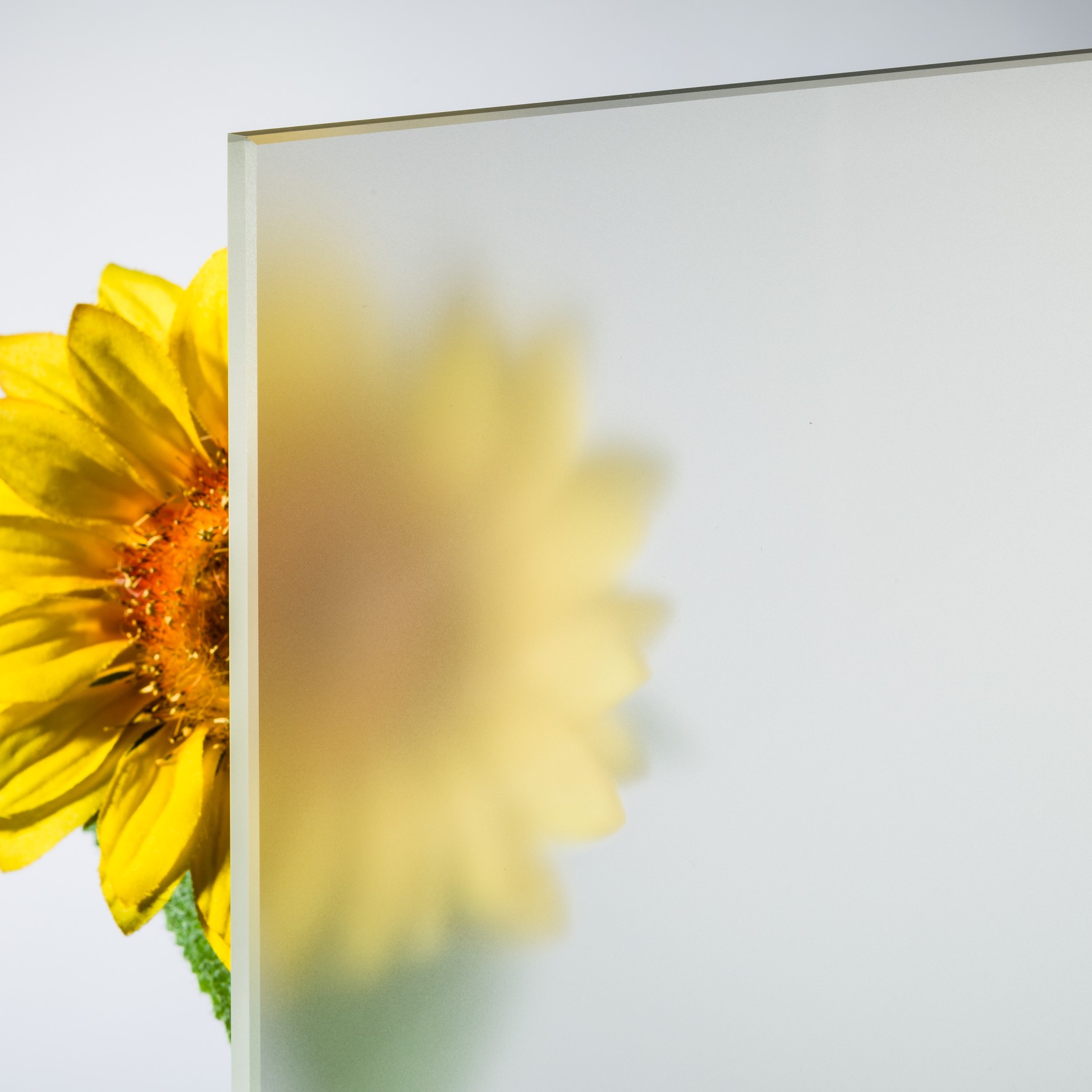 Einscheibensicherheitsglas (ESG) Satinato Weissglas