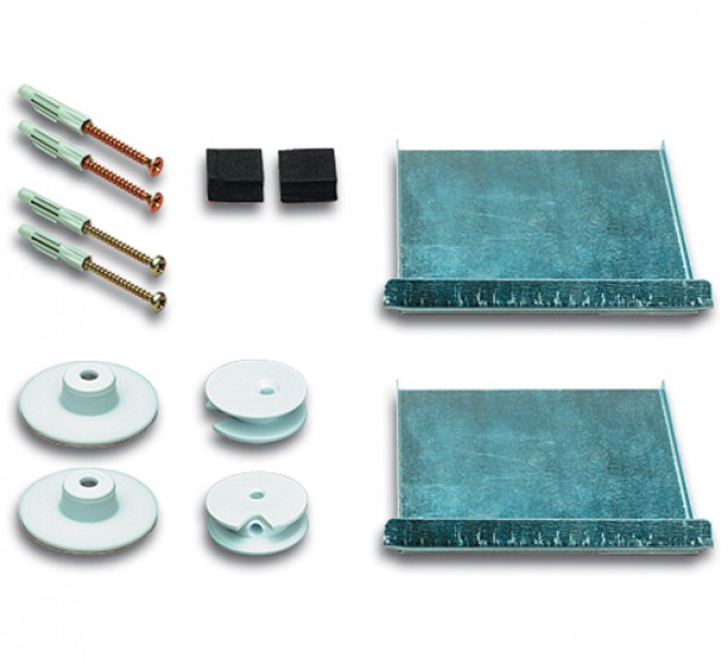 Spiegelbefestigungsset SafecliX® bis 0.8 m² Spiegelfläche