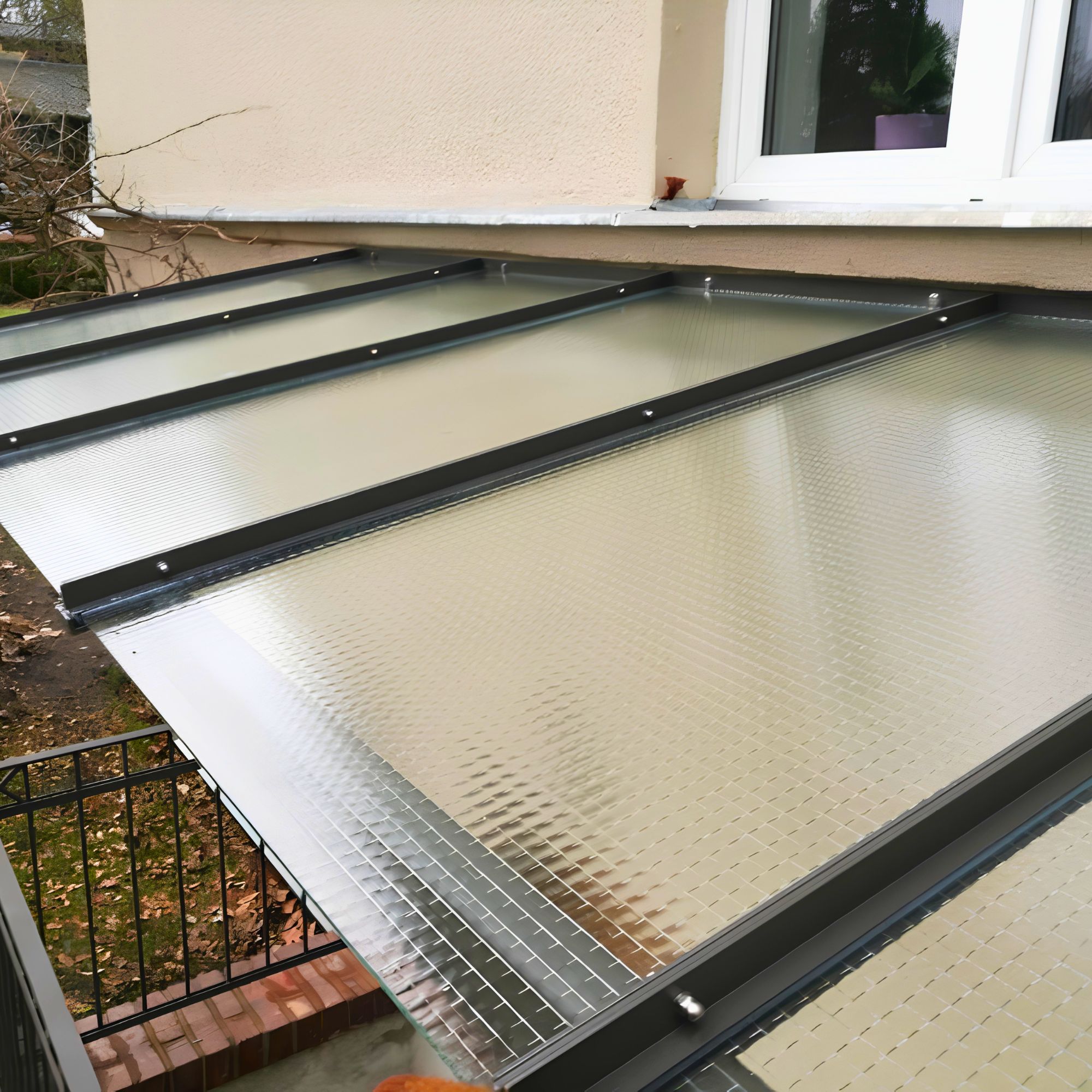 Anwenungsbeispiel für Drahtglas 7 mm